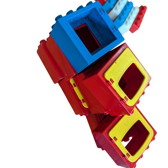 Vintage Lego Duplo Lot Train Cars Animals Plate Windows Boat People - Picture 2 of 9